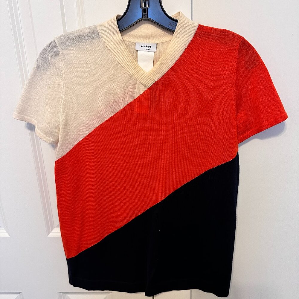 Akris Punto Color Blocked Top